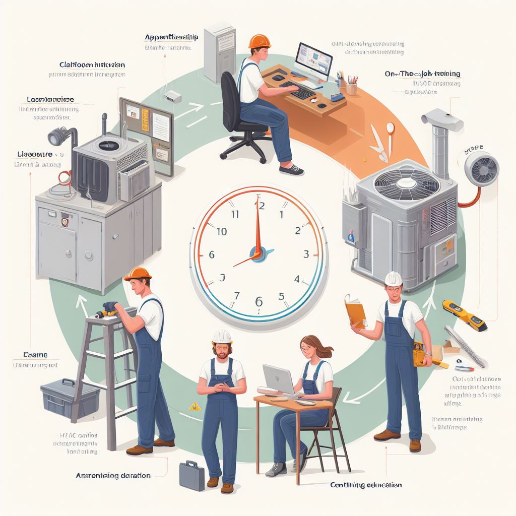 HVAC certification time frame: What to expect Explore the different types of HVAC certifications and the time required to earn each one.