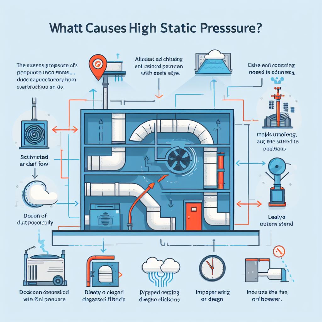 High static pressure can cause your HVAC system to work harder than necessary, leading to increased energy costs and potentially shortened system lifespan.
