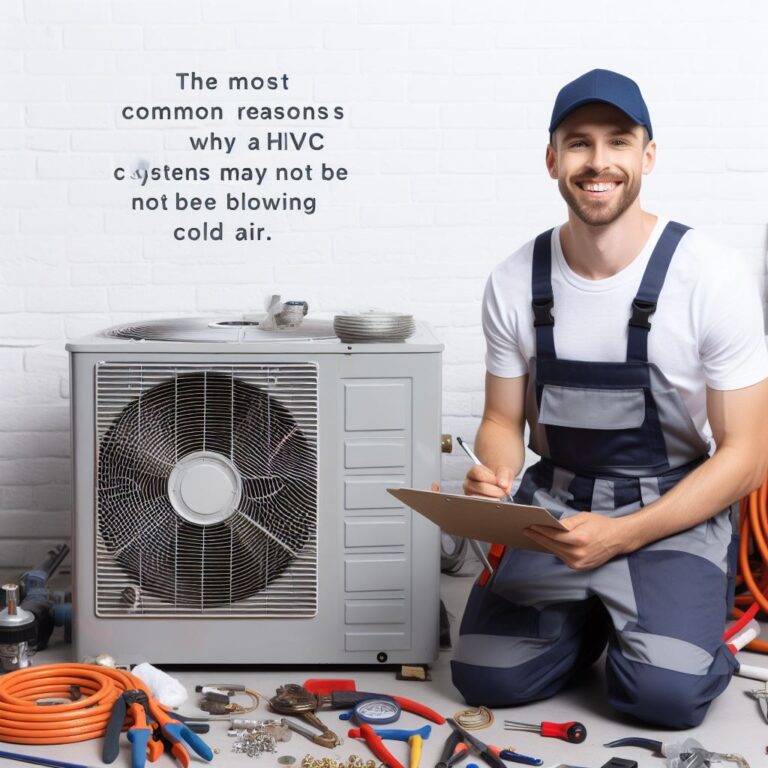 There are a number of reasons why your HVAC system may not be blowing cold air, including a dirty air filter, a clogged condenser coil, a low refrigerant level, or a malfunctioning compressor.